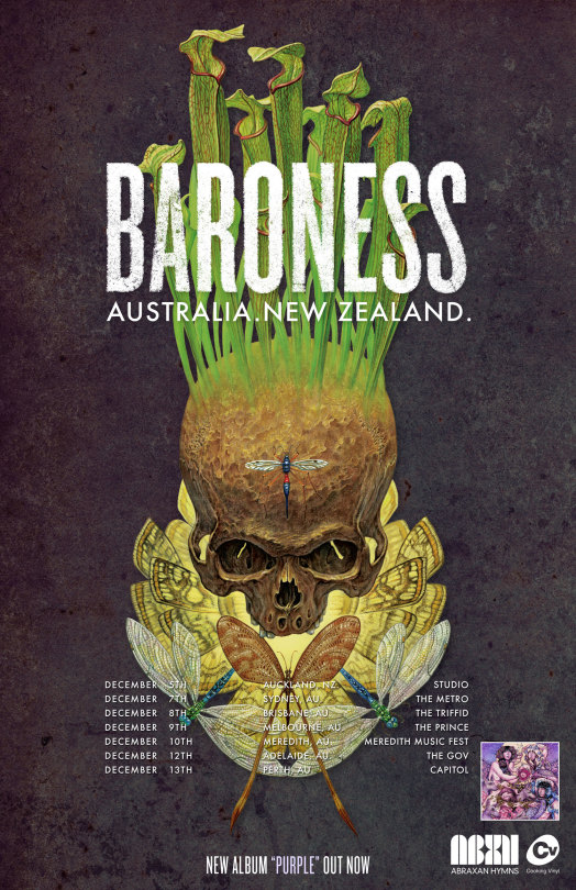 BARONESS ANNOUNCE AUSTRALIAN/NEW ZEALAND TOUR