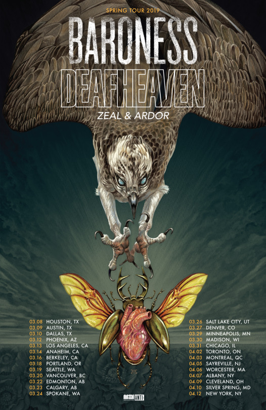 BARONESS ANNOUNCES SPRING CO-HEADLINE TOUR WITH DEAFHEAVEN