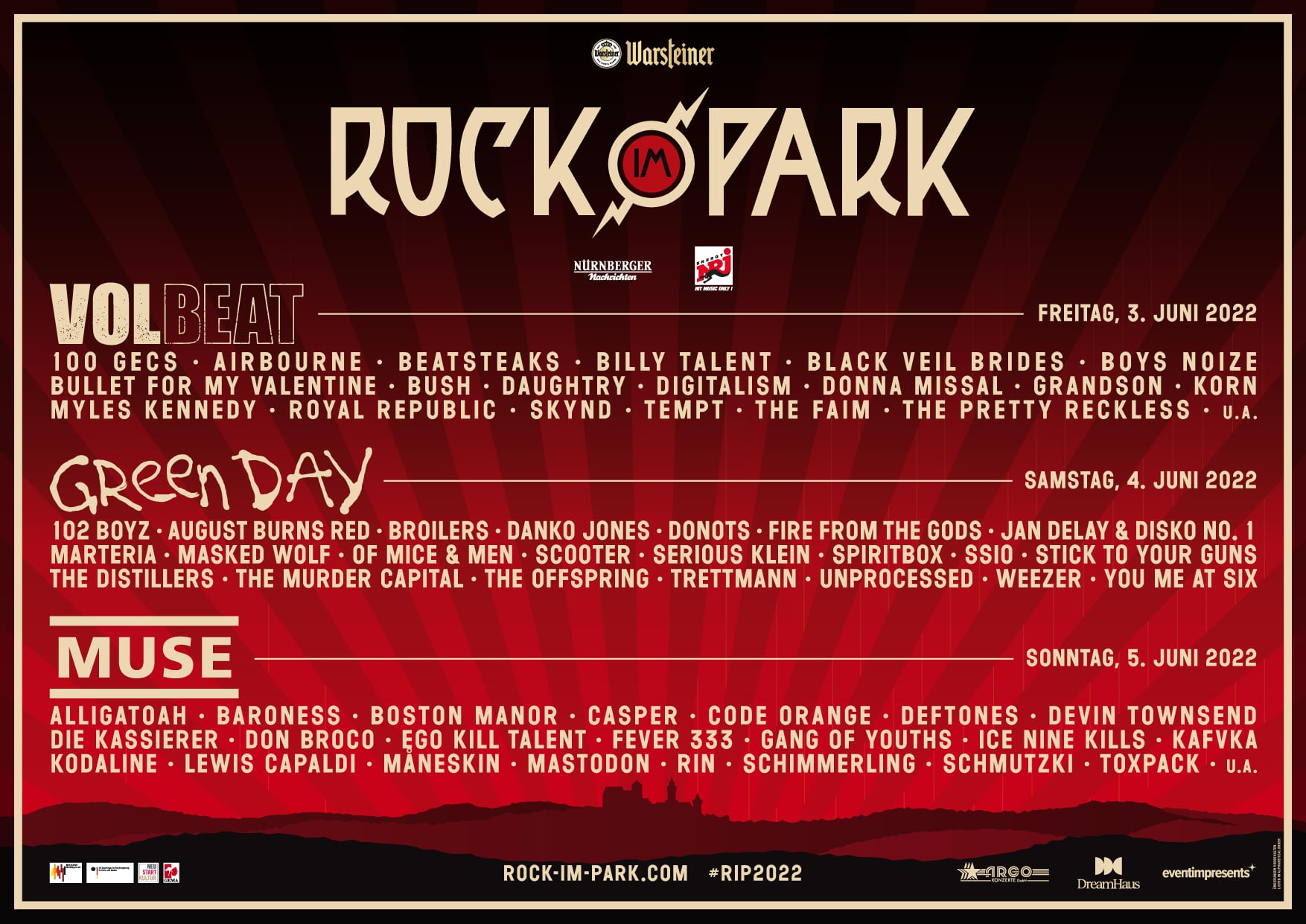 Rock Am Ring 2023 Lineup Samstag