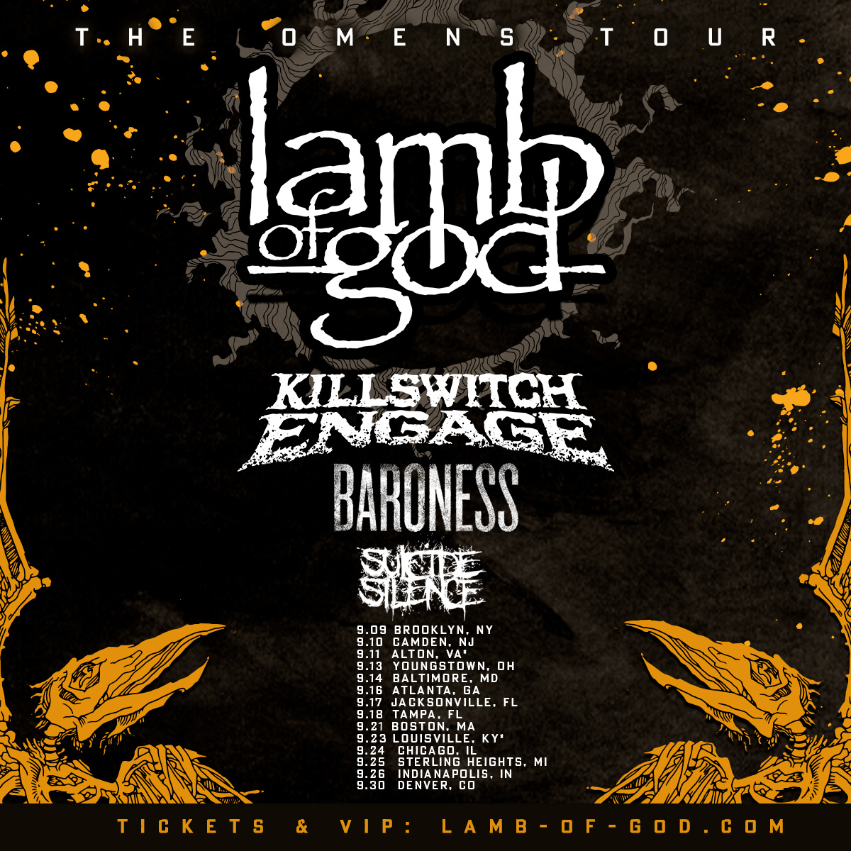 US Tour with Lamb Of God & Killswitch Engage | September 2022