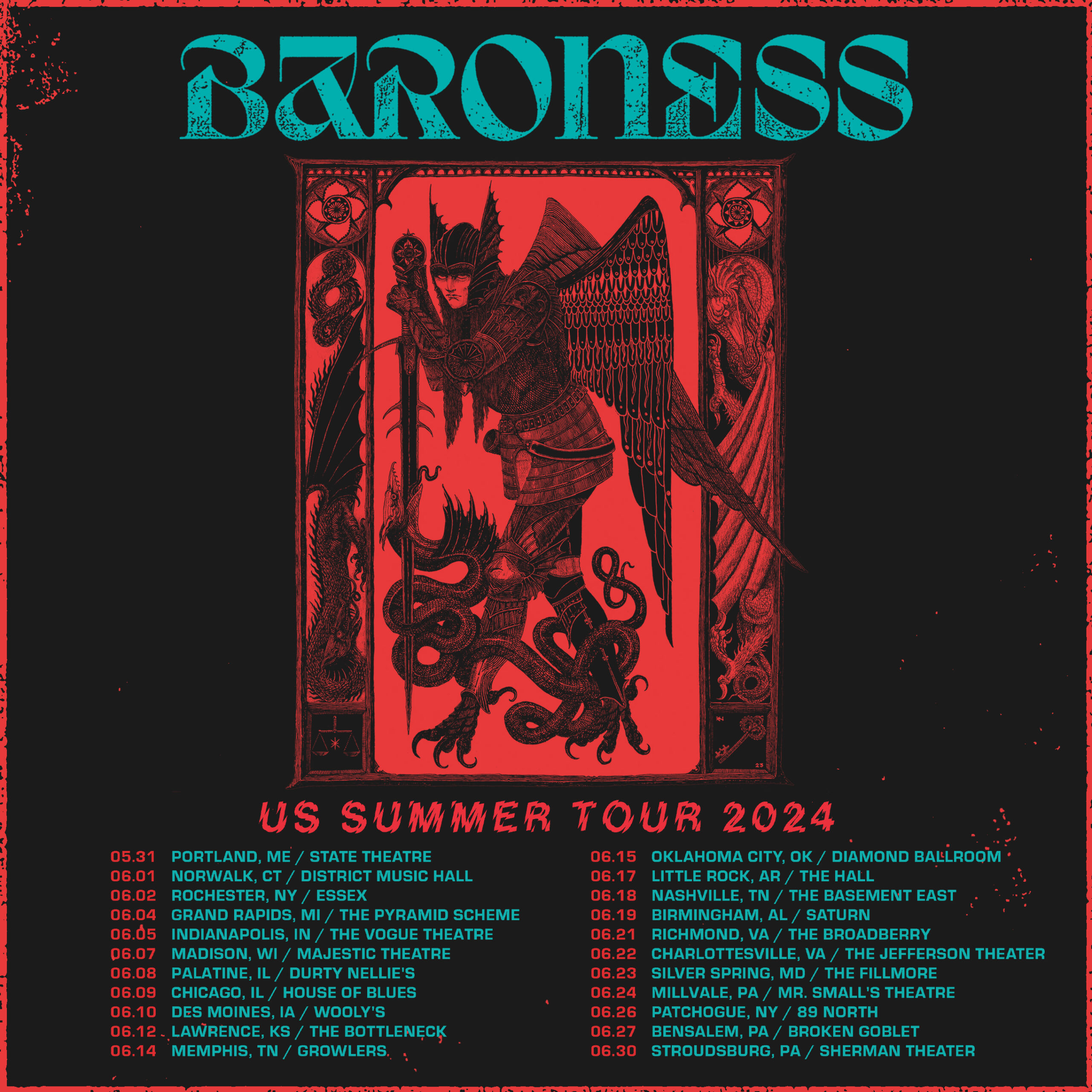 US SUMMER TOUR ANNOUNCED